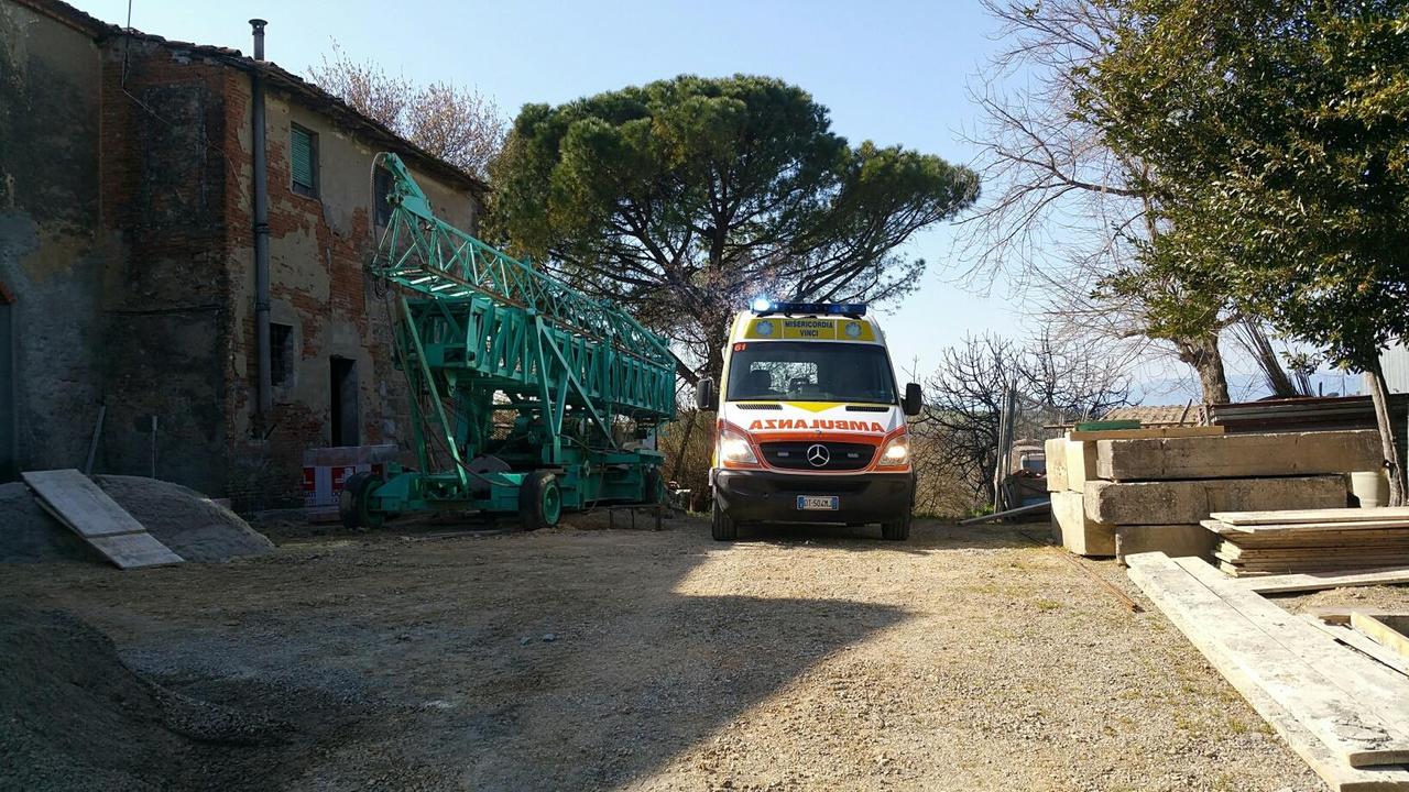 Il luogo del tragico incidente sul lavoro