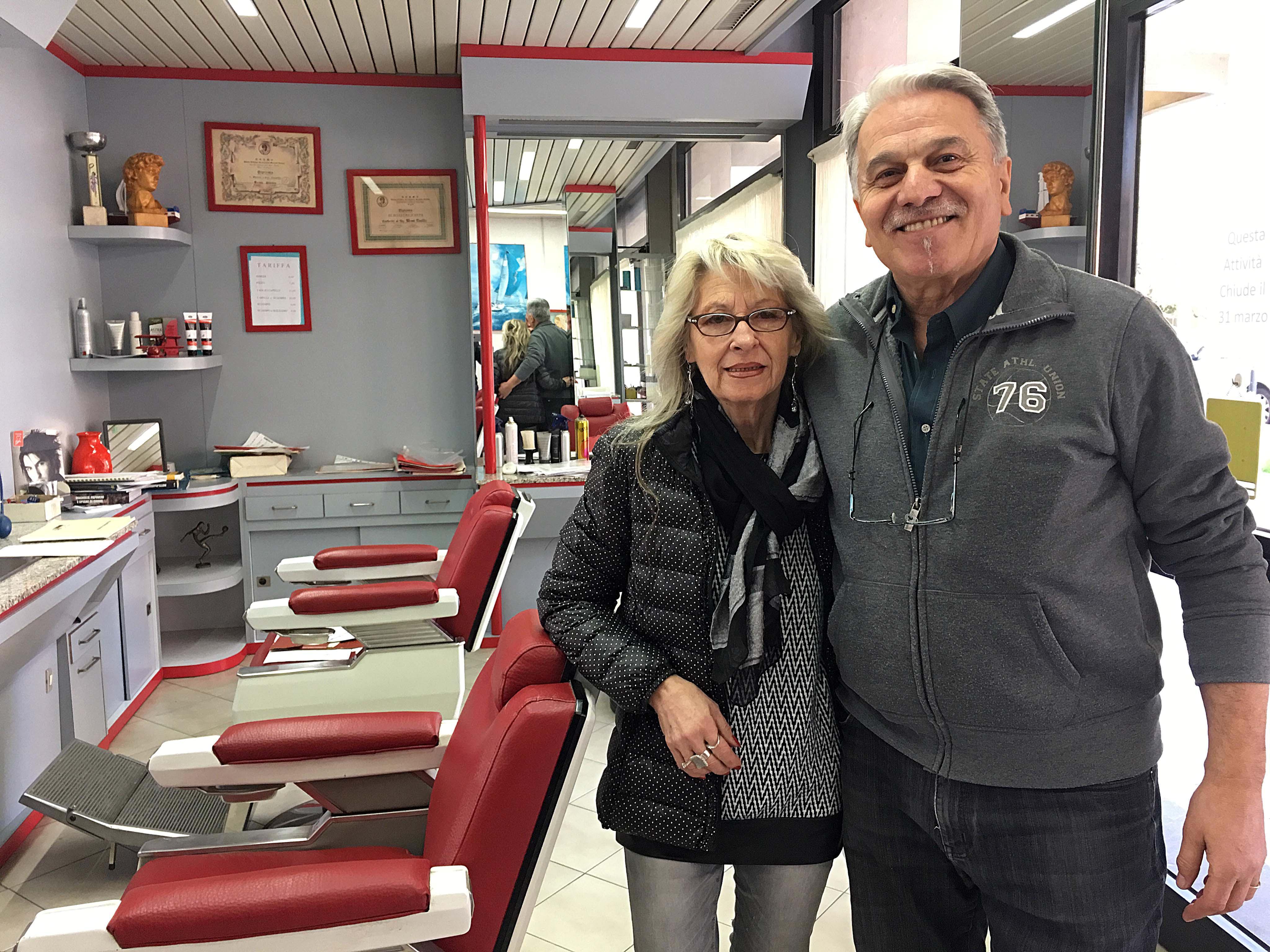 Emilio Rossi e la moglie