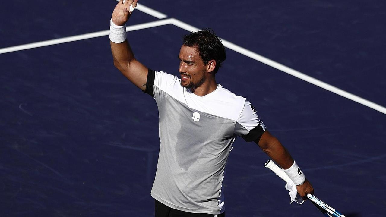 Show Indian Wells Fognini incanta eliminando Tsonga