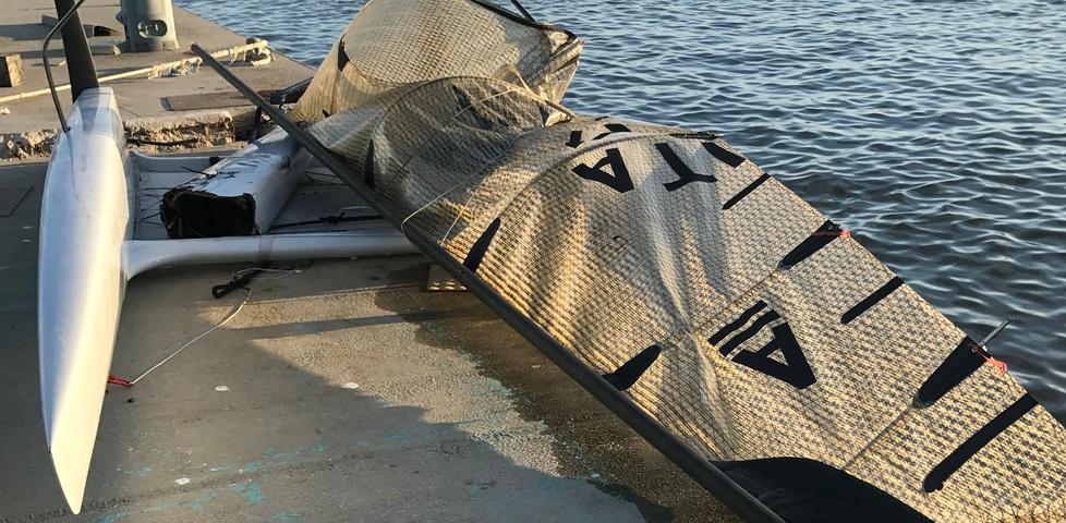 Scontro tra barca e catamarano 