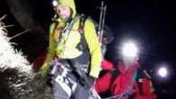 Escursionisti salvati nella notte