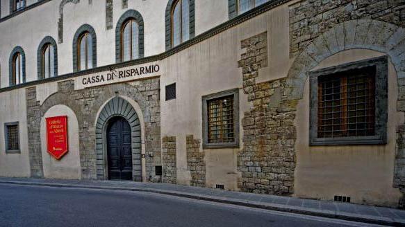 La sede della Galleria dentro la sede Bpvi in via degli Alberti