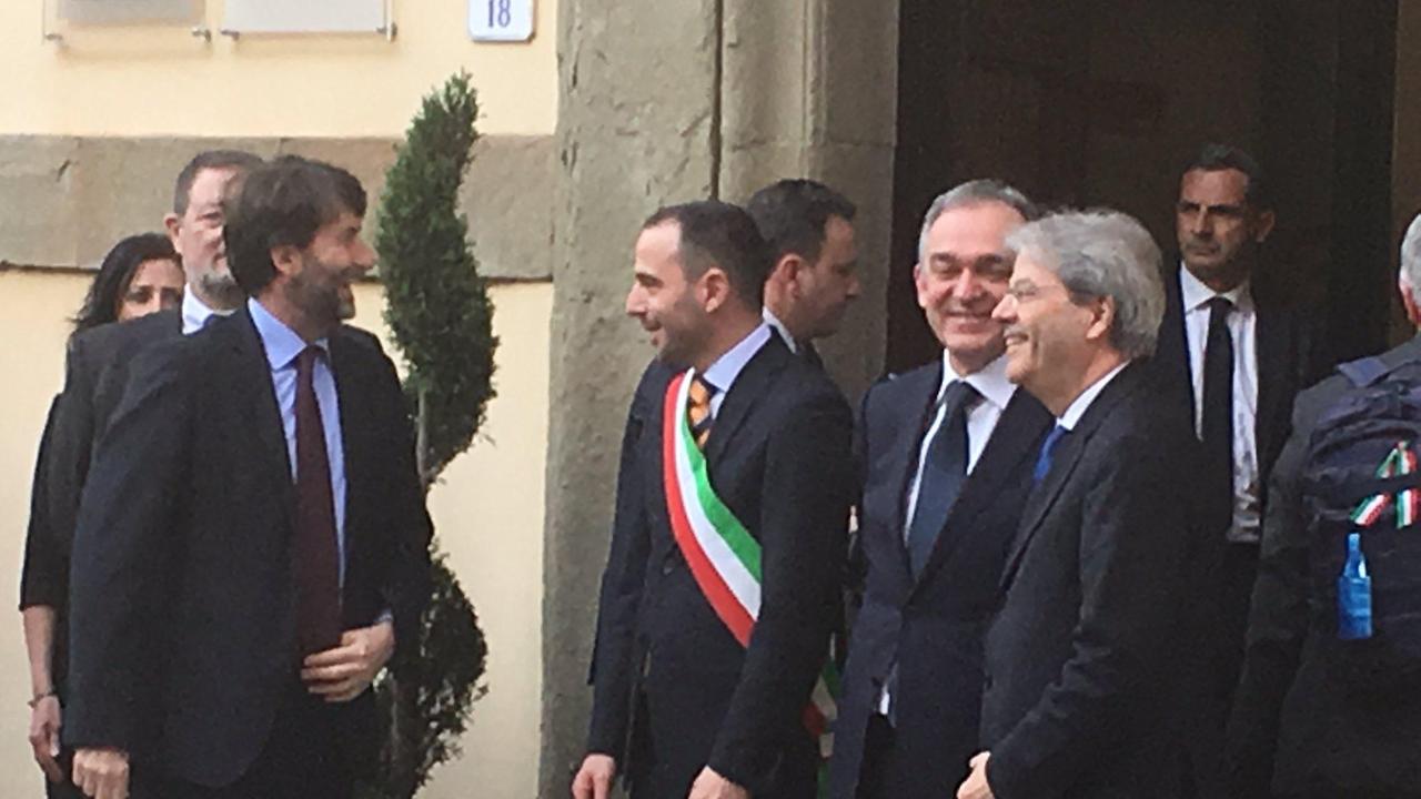 Pistoia Capitale accoglie Gentiloni e Franceschini