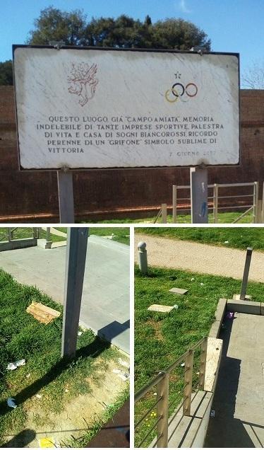 Luogo simbolo colmo di sporcizia 