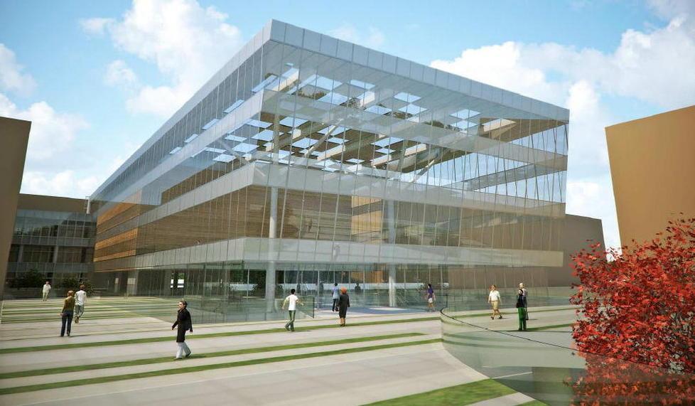 Un rendering del nuovo ospedale Santa Chiara a Cisanello