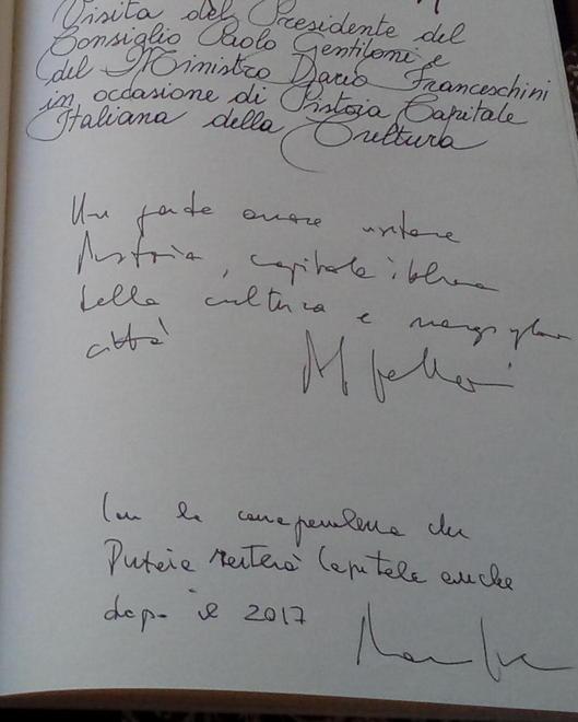 “Meravigliosa questa città” firmato Gentiloni