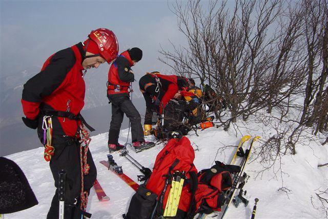 Soccorso alpino in azione