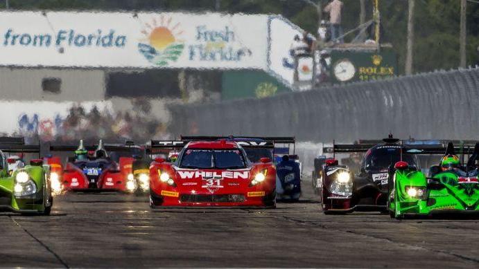 Un momento della 12 Ore di Sebring 2017
