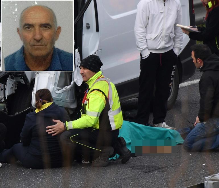 Falciato dopo l’incidente 