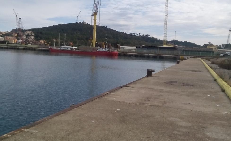 Una sola nave da crociera nel porto sottoutilizzato 