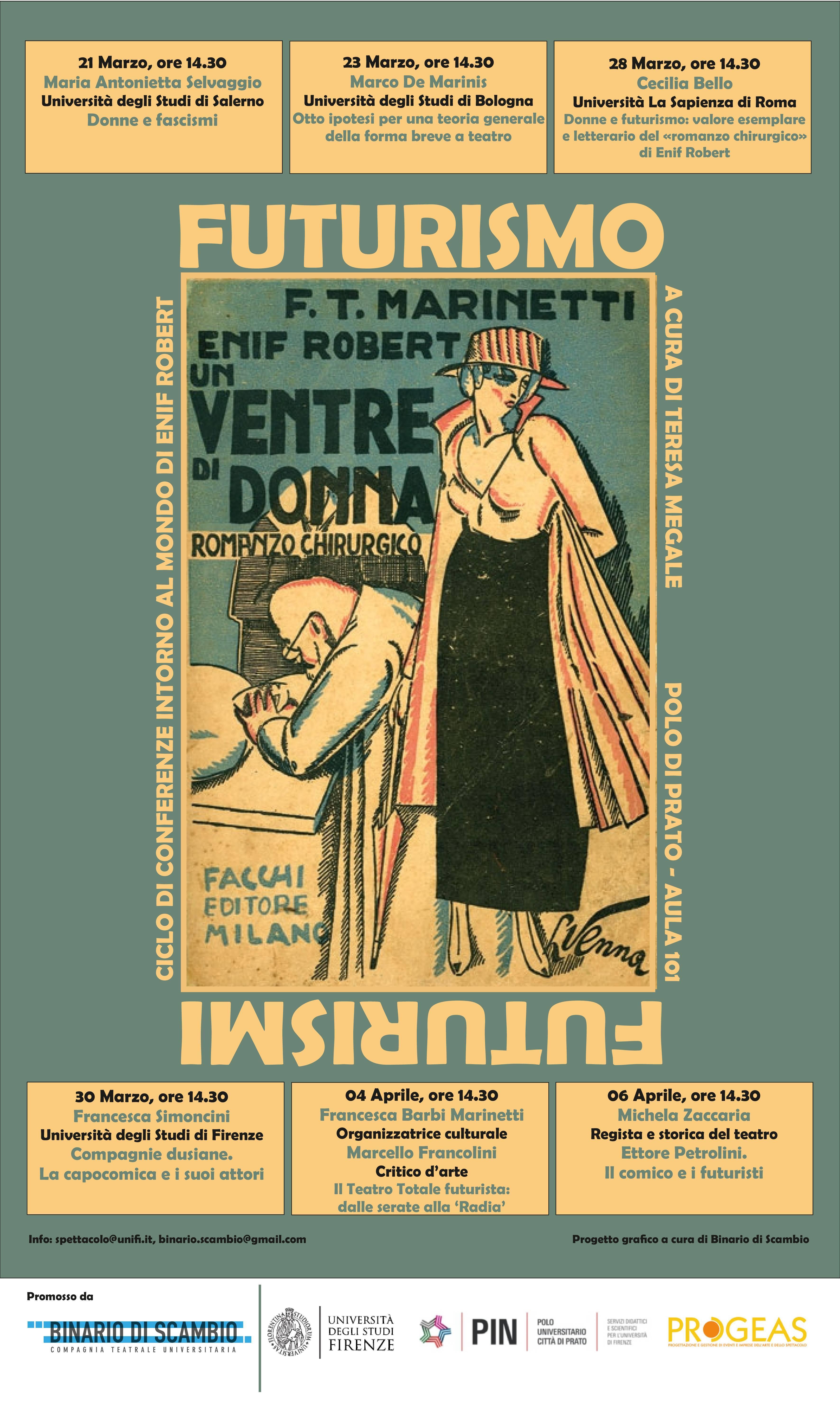 La locandina degli incontri 