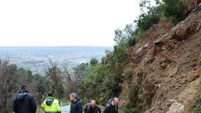 Riaperta la strada di Strinato dopo la frana