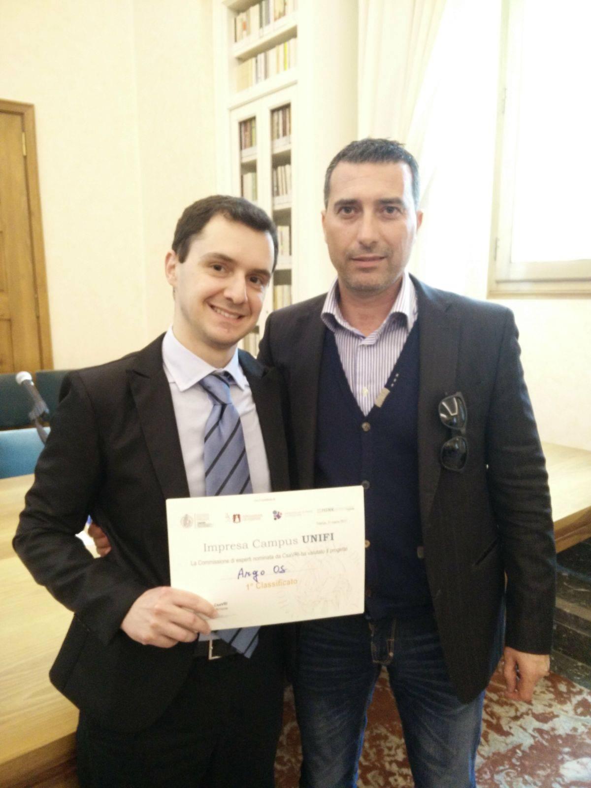 I vincitori Luca Venturella e Francesco Garbin Guarducci