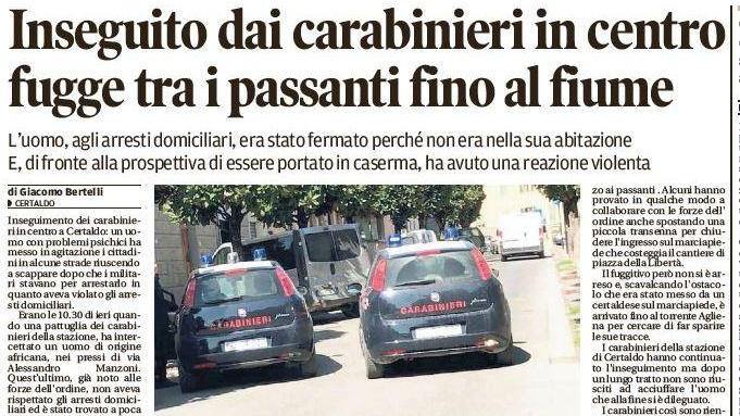 L’arresto, la condanna, poi la fuga e l’aggressione: una follia lunga venti mesi