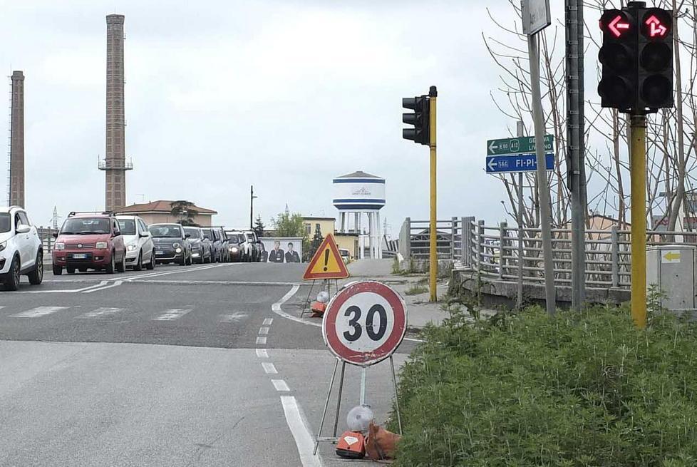 Nuova rotatoria sulla statale Aurelia Aperto il cantiere 