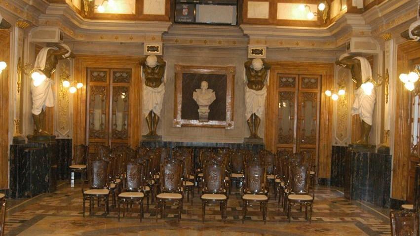 IL salone Sciuti nel palazzo della Provincia di Sassari