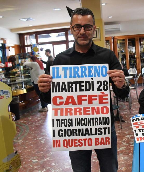 Caffè Tirreno al bar Baldini ma sarà macchiato di granata 
