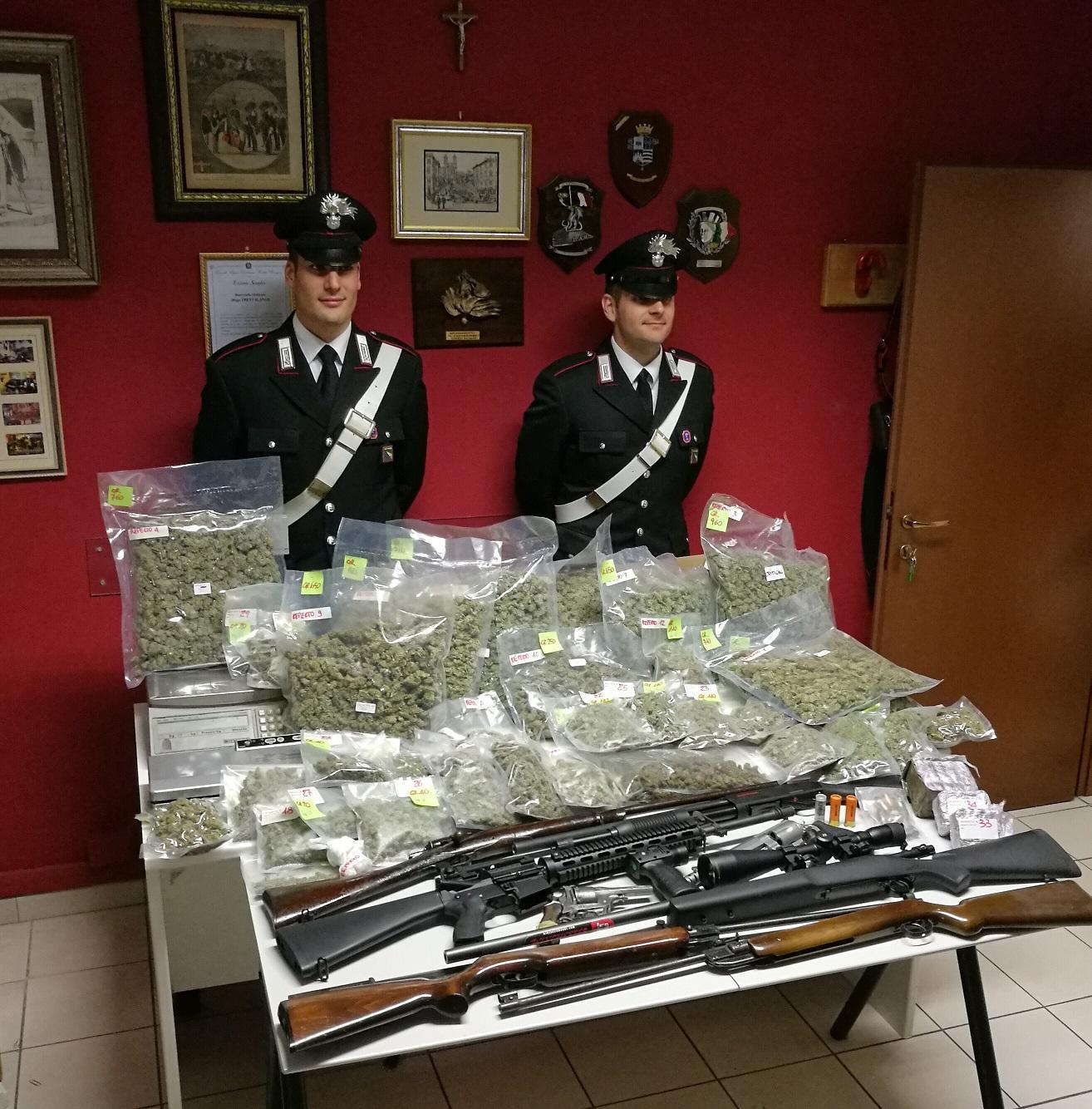 Carabinieri di Comacchio con un sequestro di droga