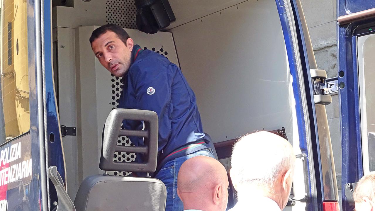 Emanuele Nelli lascia il tribunale dopo il processo (foto Gori)