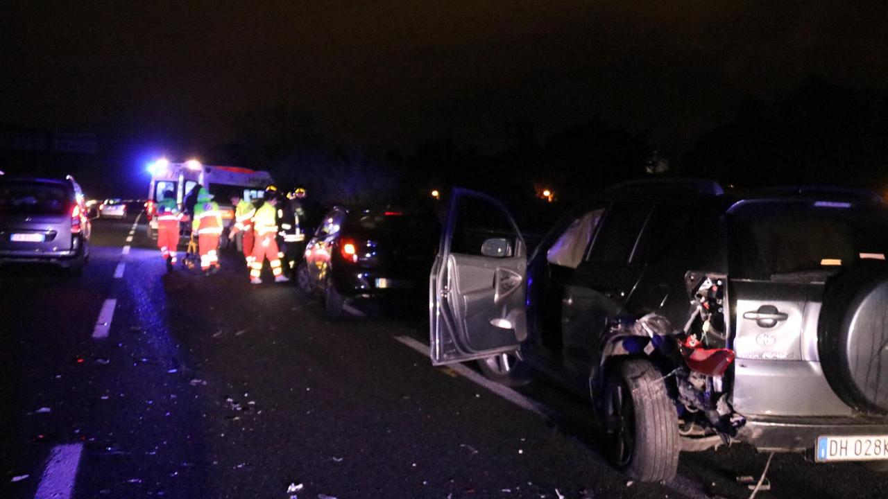 Il Suv coinvolto nello scontro (Repetti/Pentafoto)