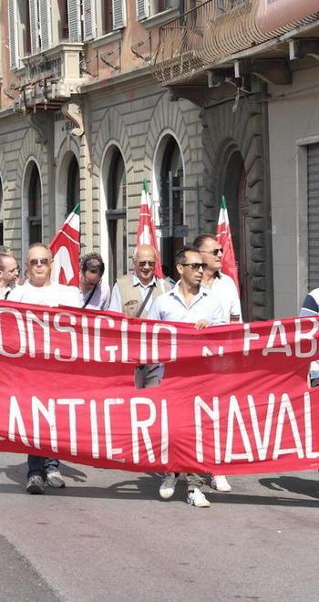 Cantieri di Pisa I lavoratori ricevuti a Palazzo Gambacorti 
