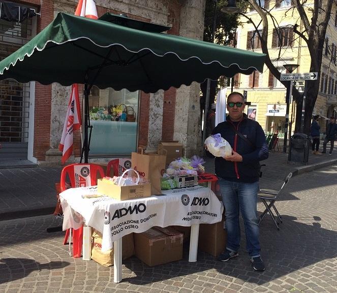 Colombe solidali Admo a Porta Nuova