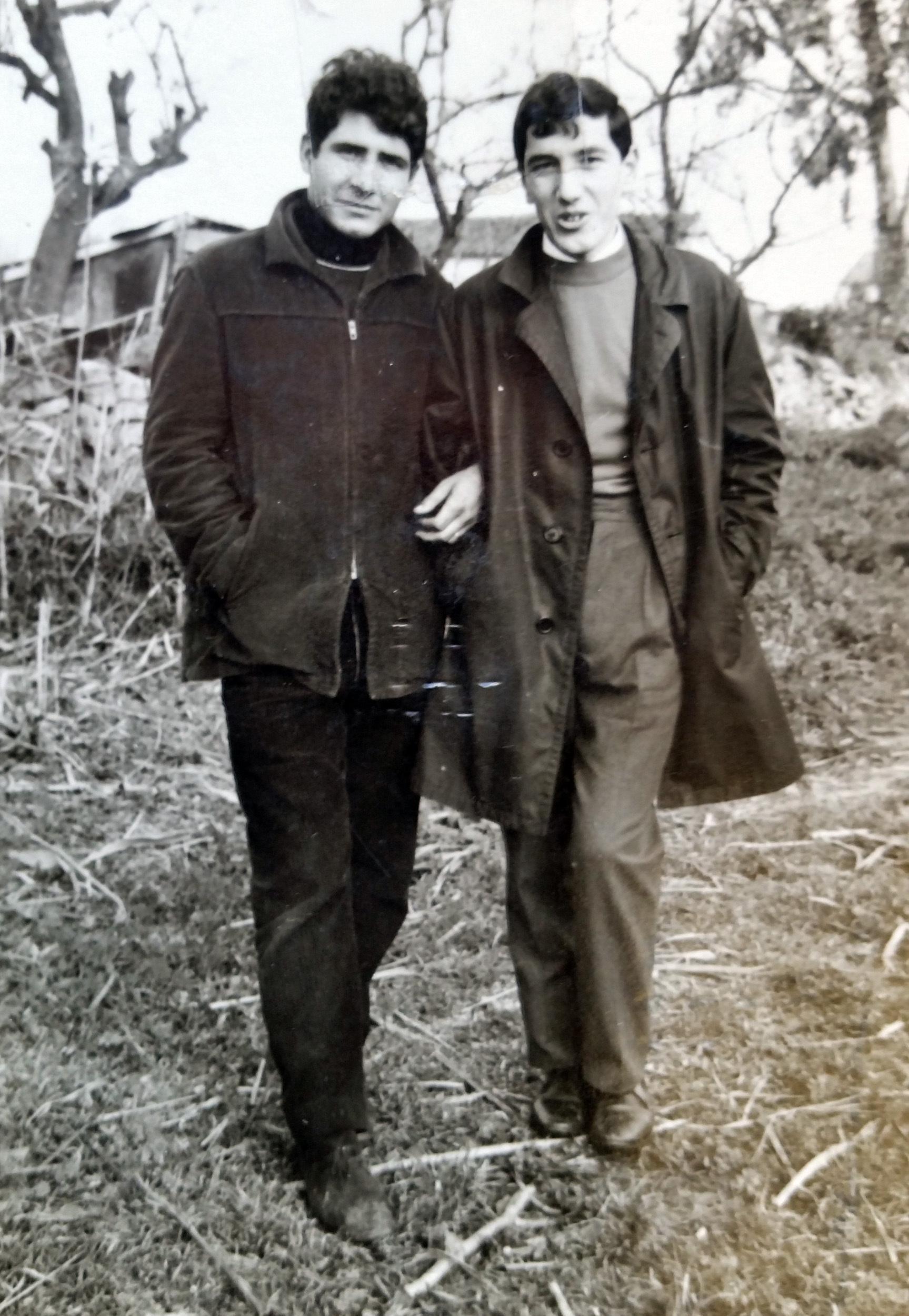 Matteo Pirina e Tore Moro negli anni Sessanta