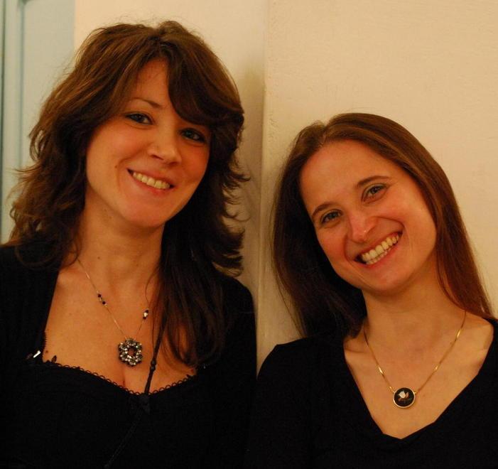 Michela Francini insieme alla flautista Elisa Cozzini