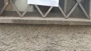 Cestini come cassonetti E il cartello fai da te non basta
