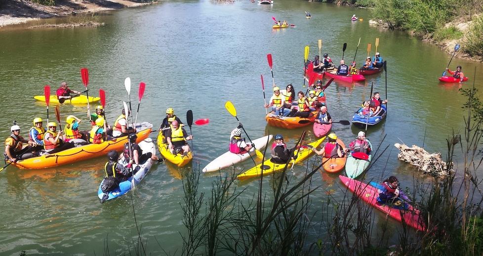 Canoe alla scoperta dell’Ombrone in una passata edizione di Vivifiume