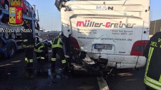 Un'immagine dell'incidente