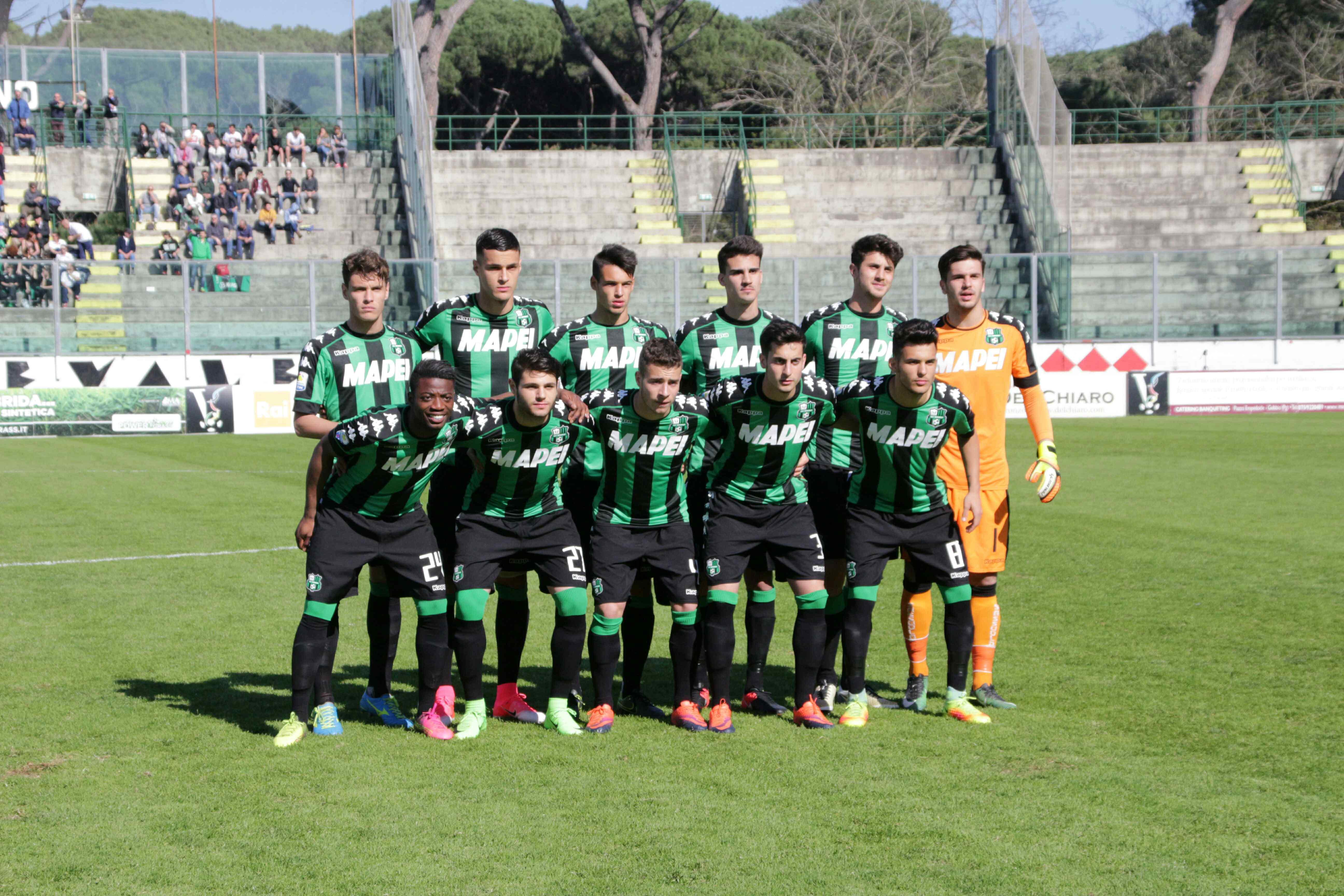 La formazione del Sassuolo che ha vinto il torneo internazionale di calcio giovanile di Viareggio