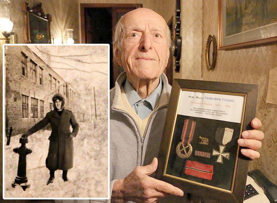 Tiziano Tamburini con i suoi ricordi di guerra 