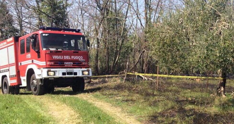 Carbonizzata nell’oliveto in fiamme 
