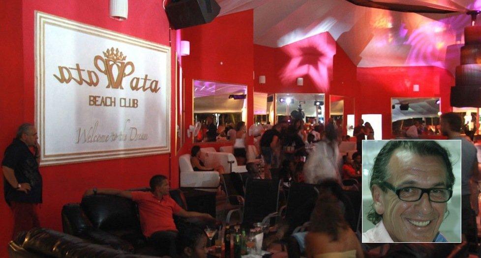 La discoteca Pata Pata e, nel riquadro, il patron Mario Mele
