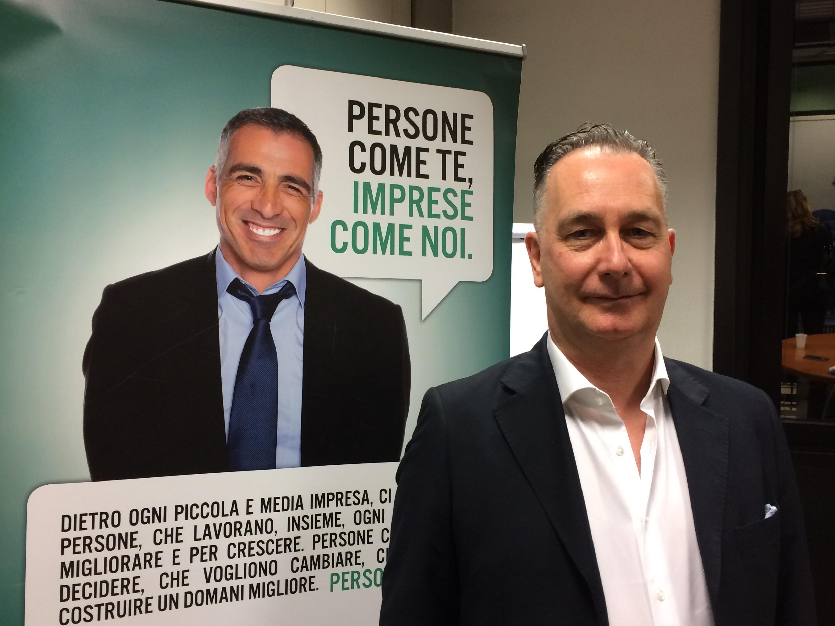 Pierluigi Lorenzini dopo l'elezione
