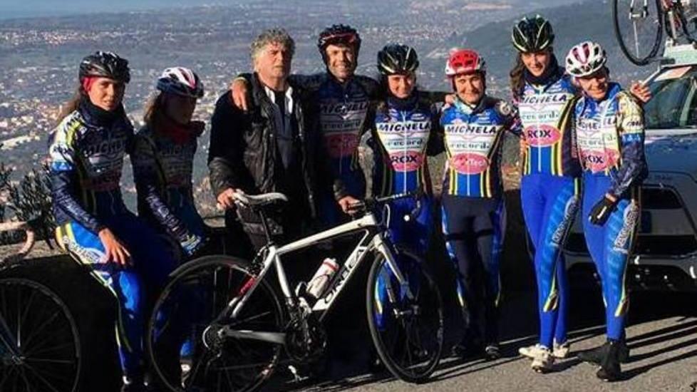 Il team «Michela Fanini» in gara al Giro delle Fiandre