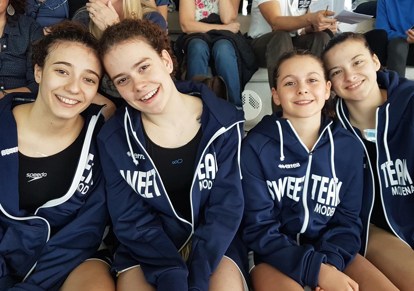 Le sirenette della Sweet Team Syncro ai nazionali 