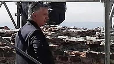 Lavori in corso alla Rocca Mallegni ispeziona il cantiere