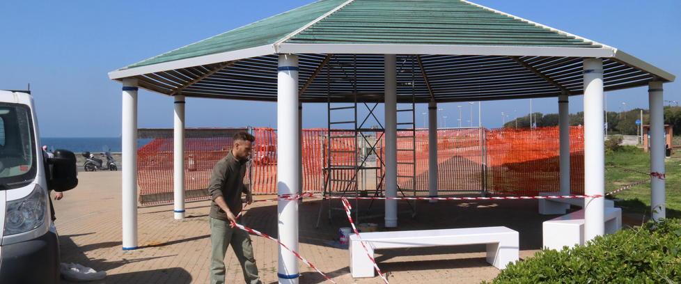 Il gazebo dei Tre ponti è tornato come nuovo 