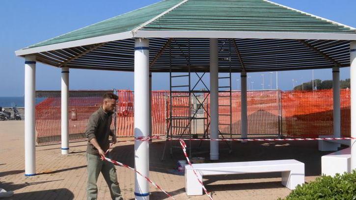 Il gazebo dei Tre ponti è tornato come nuovo