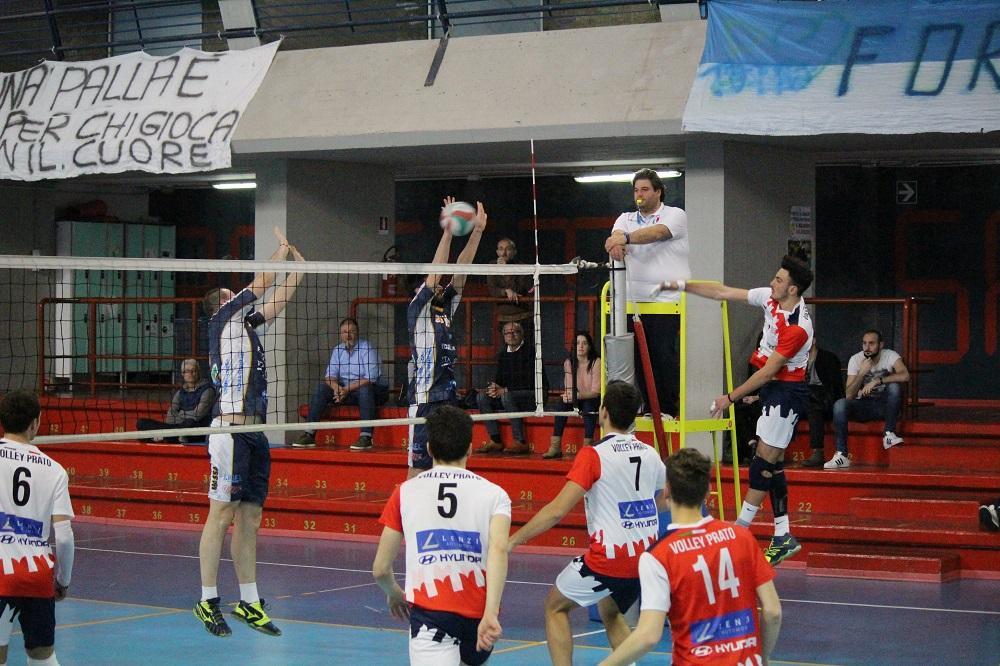 Attacco di Catalano (Volley Prato)