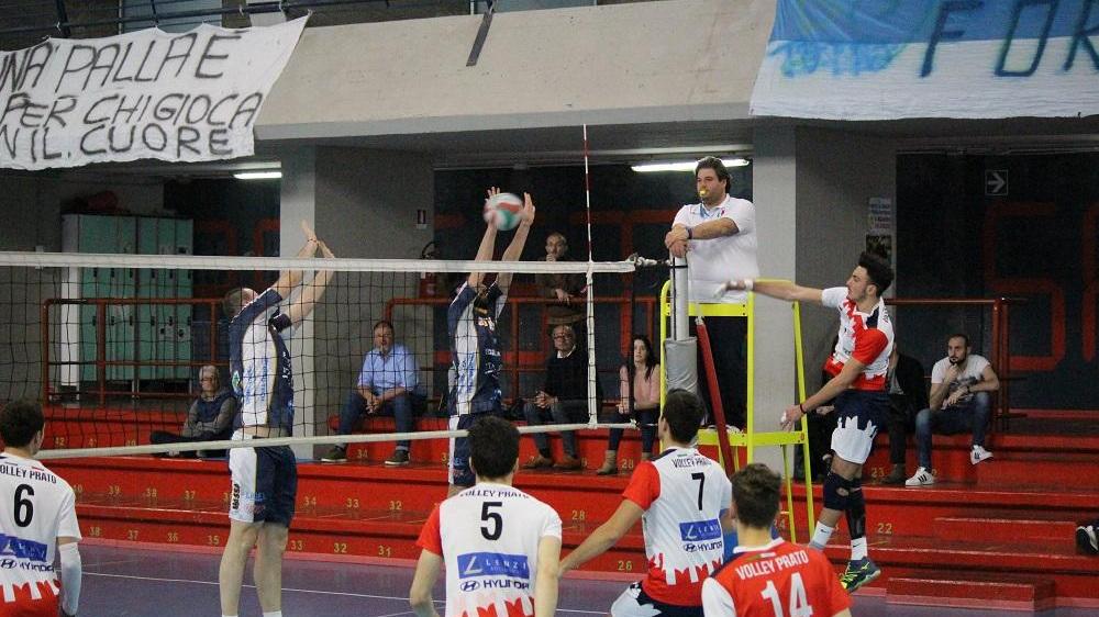 Attacco di Catalano (Volley Prato)