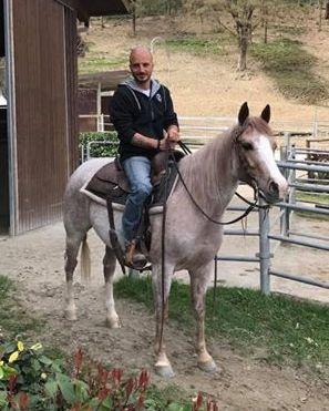 L’attore Nicolas Vaporidis va a lezione di cow boys 