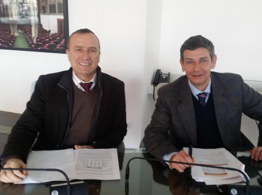Il presidente Luca Giusti e Dario Caserta responsabile Ufficio studi della Camera di commercio