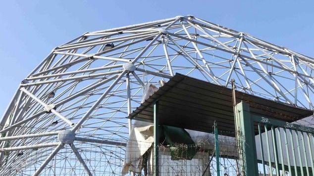 Il pallone scoperchiato di Valdibrana (foto Lorenzo Gori)