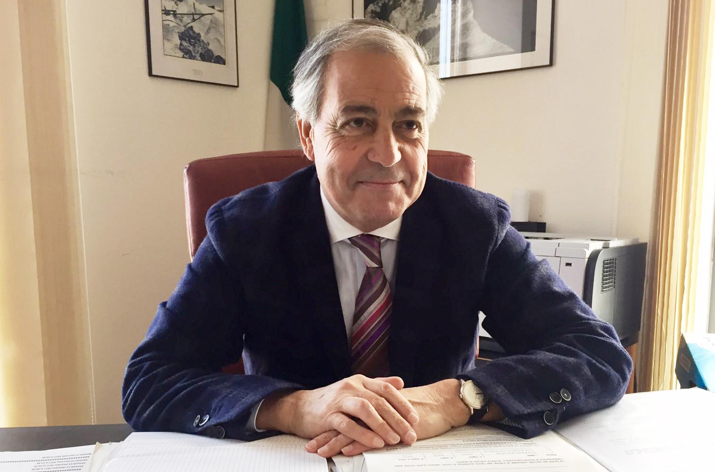 Mario Carta, commissario al comune di Palau