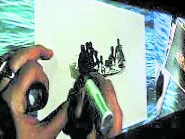 Un’immagine della mostra in corso a Palazzo Ducale