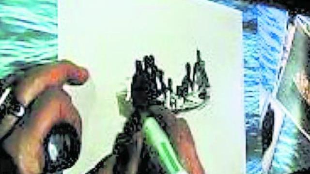 Un’immagine della mostra in corso a Palazzo Ducale