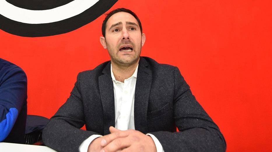 Il consigliere comunale di maggioranza Gino Tornusciolo, responsabile comunale grossetano del partito di estrema destra CasaPound (foto Agenzia Bf)